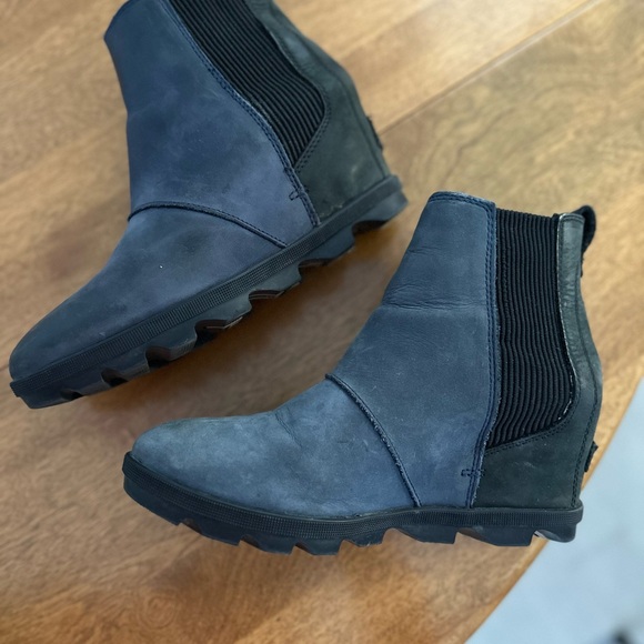 Sorel Shoes - Sorel waterproof leather booties. Wedge heel, great traction, super comfortable.